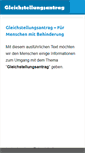 Mobile Screenshot of gleichstellungsantrag.com