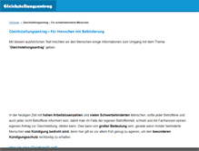 Tablet Screenshot of gleichstellungsantrag.com